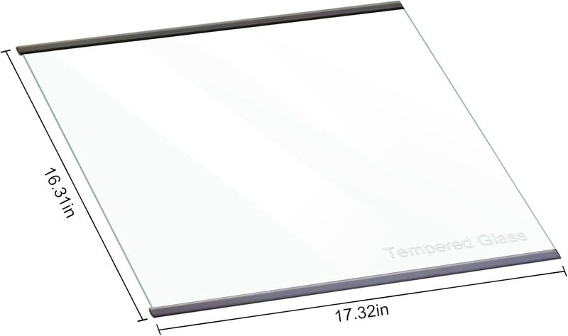FBULWSEC W11188040 Refrigerator Fresh Food Upper Glass Shelf, Fridge Tempered Glass Shelf for Whirlpool Refrigerators Shelf Replacement, Replaces4547258, PS12348757, W11135529, AP6286990 - Image 2